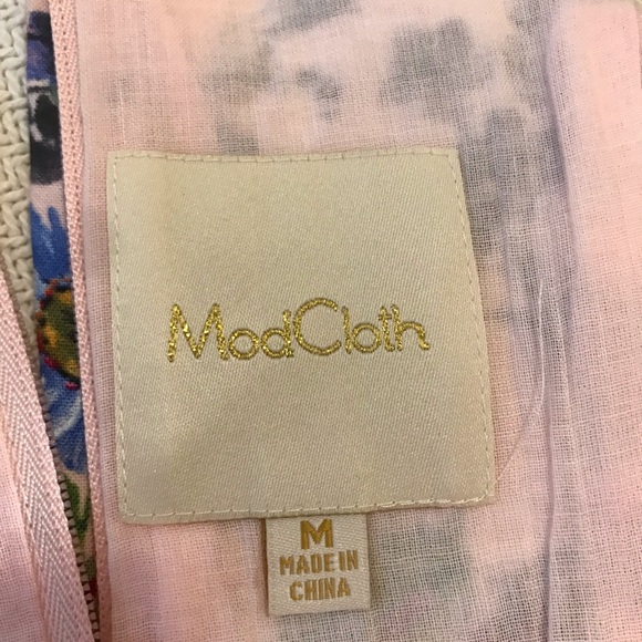 Modcloth Pink 💐Floral Dress with POCKETS! - Picture 5 of 5